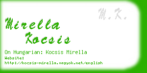 mirella kocsis business card